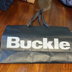 Buckle Black Tote Bag